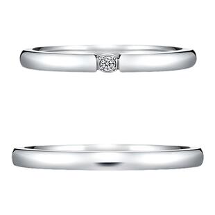 I-PRIMO对戒 NEREUS海洋精灵 结婚素圈真钻情侣戒 iprimo艾璞俪梦