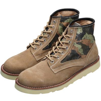 blessshoe复古圆头靴工装靴