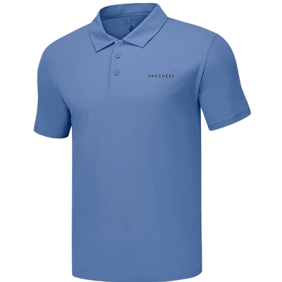 斯凯奇2025新款男士短袖POLO衫舒适版型夏季防晒商务通勤运动百搭