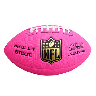 美式橄榄球3号6号9号成人儿童青少年NFL达阵腰旗PU复古摆设订做制