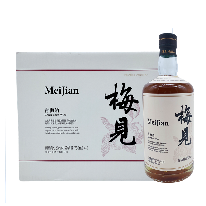 梅见12度750ml*6瓶整箱果味酒