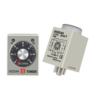 AH3-3时间继电器 AH3-2时间继电器AC220V DC24V DC12V