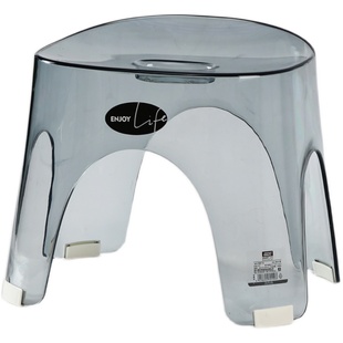 健安透明凳子小矮凳家用塑料结实耐用轻奢高级感客厅可叠放高颜值