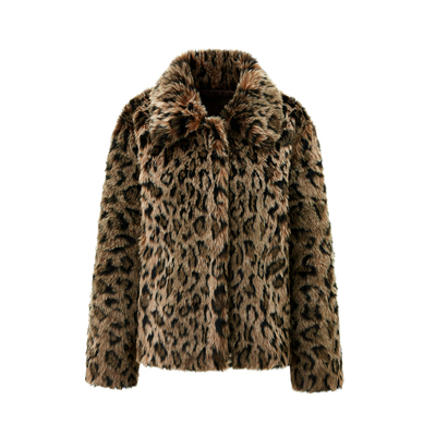 REOPtion原创设计豹纹环保皮草