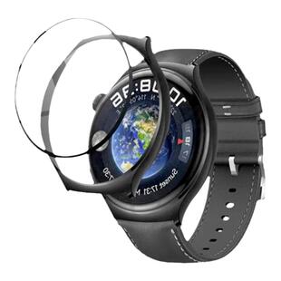 适用华为watch4手表保护套watch4pro蔚蓝地球表壳全包磨砂新款保护膜watch5贴膜钢化膜硬壳表膜PC壳膜一体