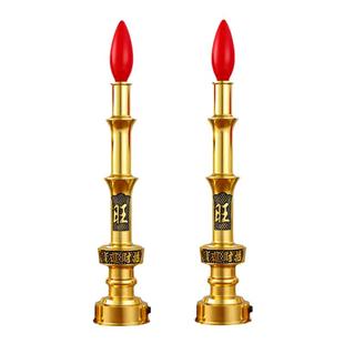 供灯led灯旺财合金铜电烛灯佛灯佛前供灯家用室内供奉蜡烛神台灯