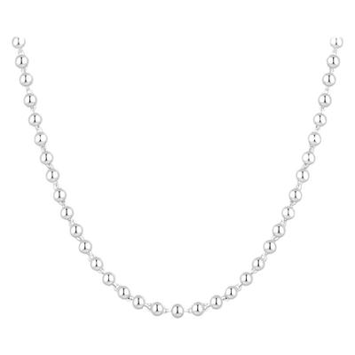 中国黄金足金圆珠项链送女友