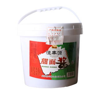 四川郫县特产 炸酱面川菜烤鸭调料 恒丰源甜面酱6kg包邮餐饮桶装