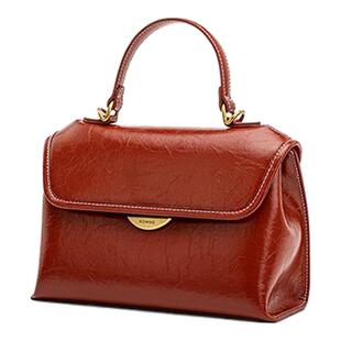 HONGU/红谷女士包包手提斜挎包亮面时髦气质百搭手拎包大容量休闲