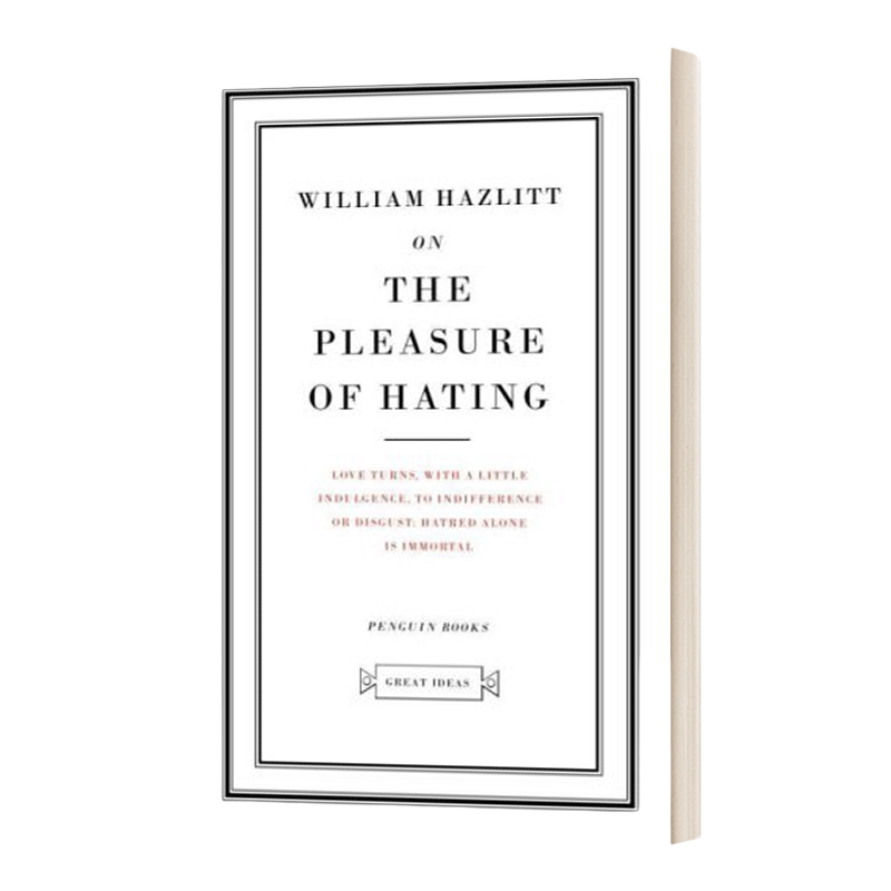 英文原版 On the Pleasure of Hating 威廉哈兹里特 论憎恨的乐趣 英文版 进口英语原版书籍