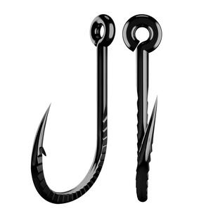 钛合金鱼钩散装歪嘴管付伊势尼有倒刺千又有倒刺钓鱼钩大物钩钩子