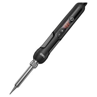 得力电烙铁数显恒温自动休眠内热式维修焊接烙铁专业大功率焊锡枪