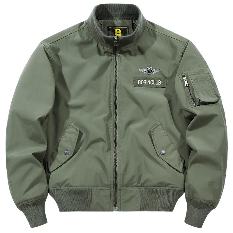 铂斌立领春秋季飞行员外套