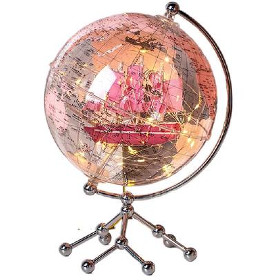 客厅地球仪摆件可发光轻奢高级感