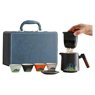 高端实用公司纪念品伴手礼物 定制logo实用公司团建 高档茶杯套装