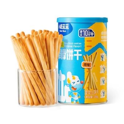 小鹿蓝蓝婴儿棒棒饼干磨牙棒零食