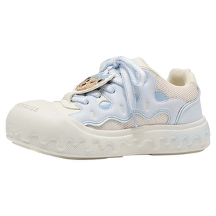 【奶油鞋】TeenieWeenie小熊厚底鞋面包鞋板鞋大头女鞋丑萌运动鞋