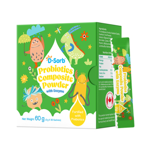滴适宝6种消化酶益生菌粉剂儿童复合酶多种蛋白酶益生元膳食纤维