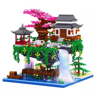 桃花潭地狱级难度的积木2026拼图6-12岁拼装益智玩具儿童礼物大型