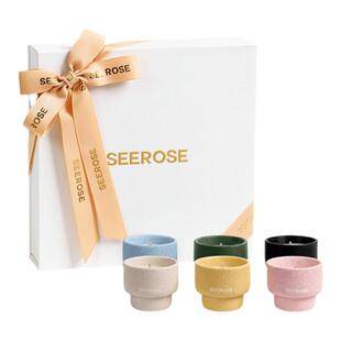 SEEROSE西罗斯多彩陶瓷室内香氛香薰蜡烛送女生朋友春节生日礼物