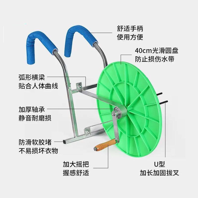 卷带卷管浇地灌溉卷背收放收盘器消防神器农用水带手摇收架子式