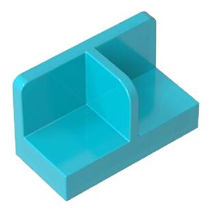 高砖积木零件GDS-2027配件1x2x1 墙壁板转角兼容93095MOC拼插散件