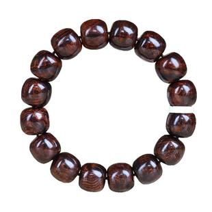 海南黄花梨海黄帝王紫油梨沉水级老型珠1314满水波纹佛珠手串男女