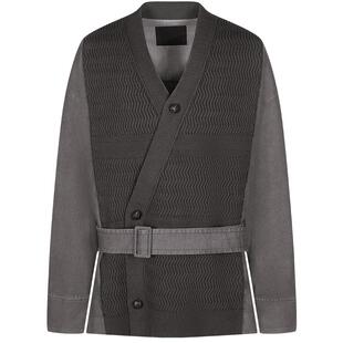 速写男装早春新款男士外套交领拼接夹克廓形外套新中式复古时尚