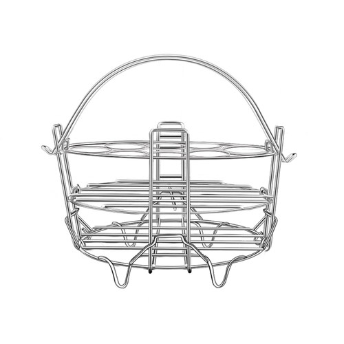 304多层不锈钢蒸架子家用高压锅内支架多功能蒸笼屉电饭煲蒸盘