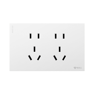 公牛墙插118蝶翼超薄连体九孔多孔插座面板五孔墙壁暗装联排扩展