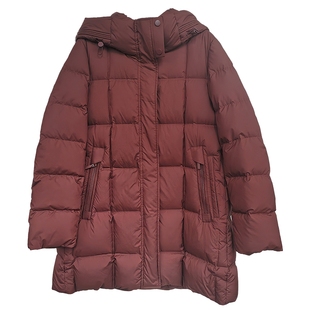 NAERSI娜尔思白鸭绒羽绒服翻领轻盈柔软25年冬季新款御寒保暖外套