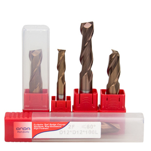 钨钢立铣刀2刃60硬度平底刀1-5合金涂层两刃数控车床CNC加工中心