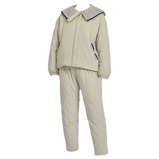 曼诺曼蒂克睡衣秋冬季加绒保暖两件套加厚纤细绒家居服套装可外穿