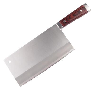 9Cr18mov钢厨片刀长款薄刃宽面