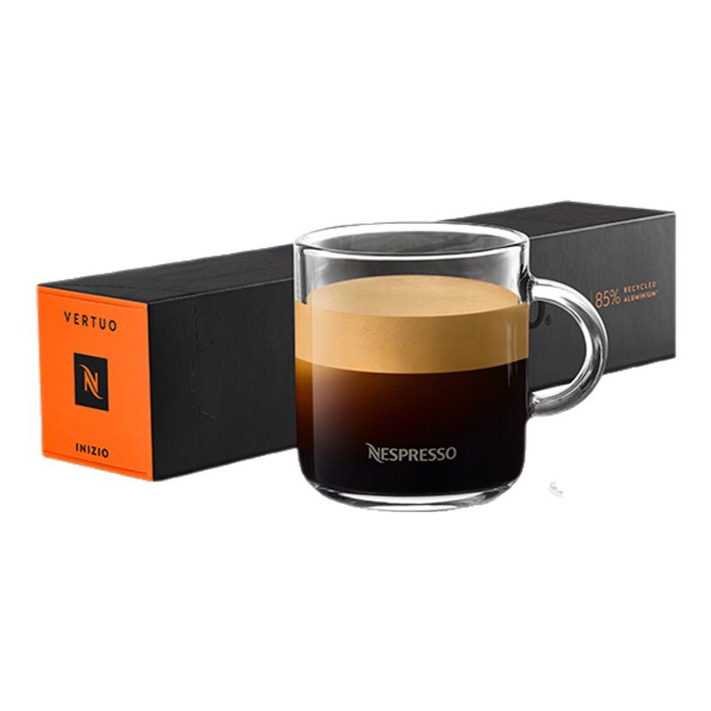 Nespresso奈斯派索胶囊咖啡 Vertuo伊涅兹欧浓缩黑咖啡中烘10颗装