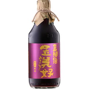 豆油伯金美好特级酿造生抽黑豆酱油零添加无糖无碘台湾酱油