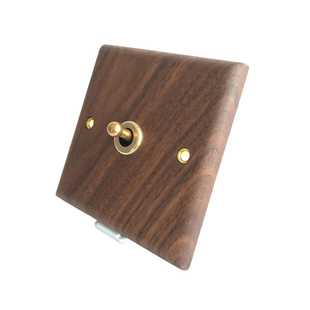 黑胡桃木开关 已接入米家APP智能拨杆86型零火版Mesh2.0 实木普田