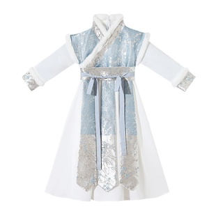 汉服男童冬款高端演出古装冬季加厚明制小男孩侠客唐装古风儿童男