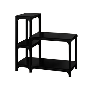 L型鱼缸架合金高低台带板铝型材鱼缸架子多层组合龟缸底柜可定制