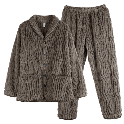 2025冬季男士法兰绒睡衣