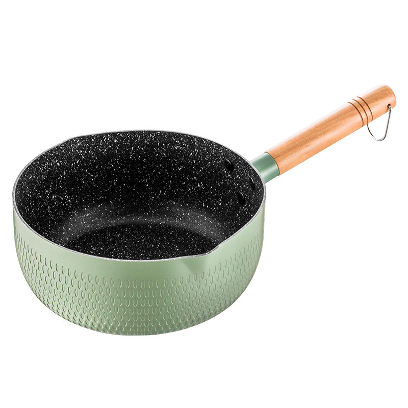 麦饭石雪平锅电磁炉燃气通用