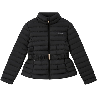 【90羽绒】eland kids衣恋童装女童排骨羽绒服2025年春秋短款外套