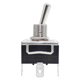 CNTD昌得钮子开关摇臂主令选择转换2脚2档3脚3档位6脚4脚拨动12mm