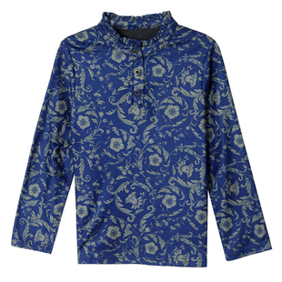 印花加绒打底衫女秋冬季新款长袖T恤内搭上衣中老年妈妈小衫外穿