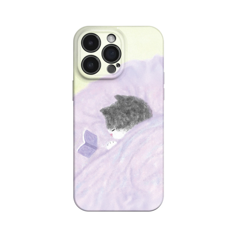 故事入梦~可爱治愈睡觉小猫ins适用iPhone16/15pro手机壳新华为mate70小米14畅享70vivoS19软iqooneo10苹果14