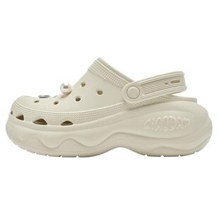 乔丹汉堡洞洞鞋女2026夏季新款防滑透气软底运动鞋子厚底增高凉鞋