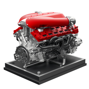 土星文化V12十二缸发动机模型全金属拼装可发动迷你汽车引擎玩具