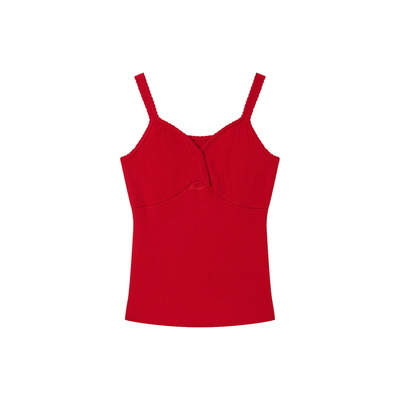 KeepSolo轻薄V领羊毛吊带背心