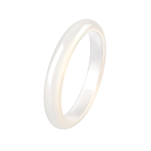 中国黄金央创白月光玉手镯玉髓镯子玉镯情人节礼物送女友生日礼物