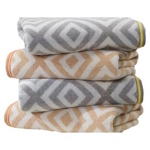 孚日洁玉浴巾男女竹炭抗菌成人家用洗澡大毛巾柔软吸水不掉毛裹巾